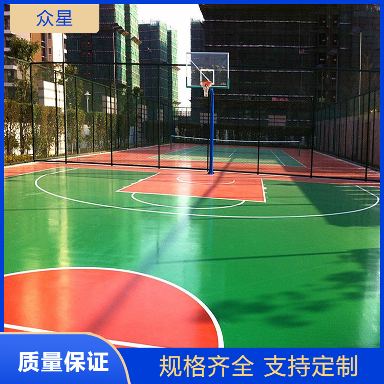 张家界市塑胶篮球场EPDM颗粒 - 价格